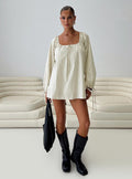 Preacher Playsuit White Check