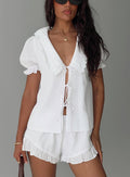 Eternal Sun Collared Set White