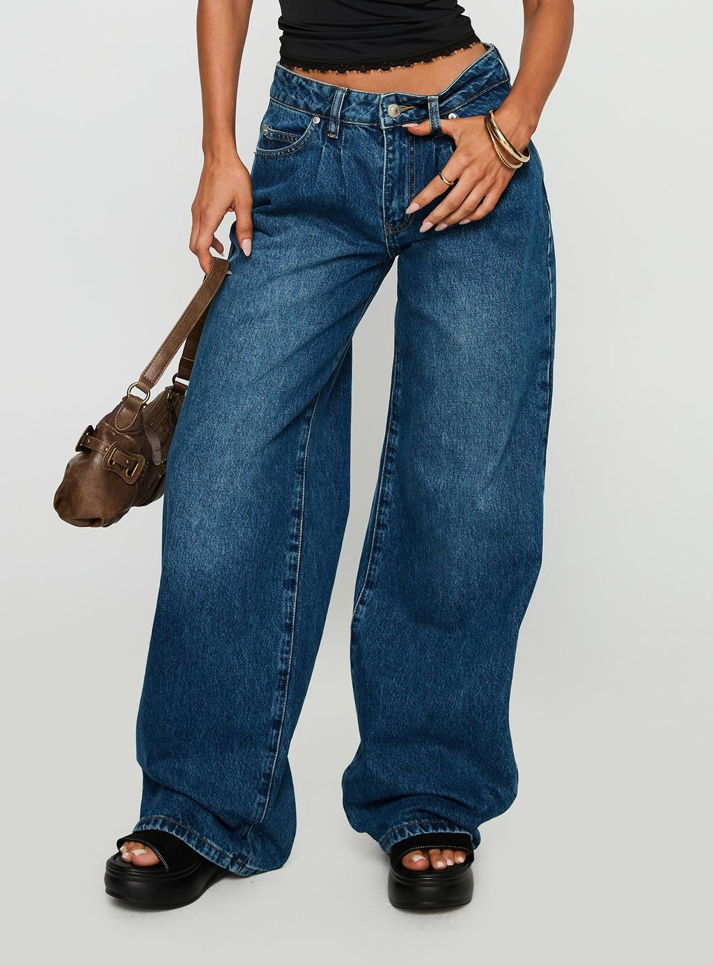 Duster Oversized Jeans Dark Wash