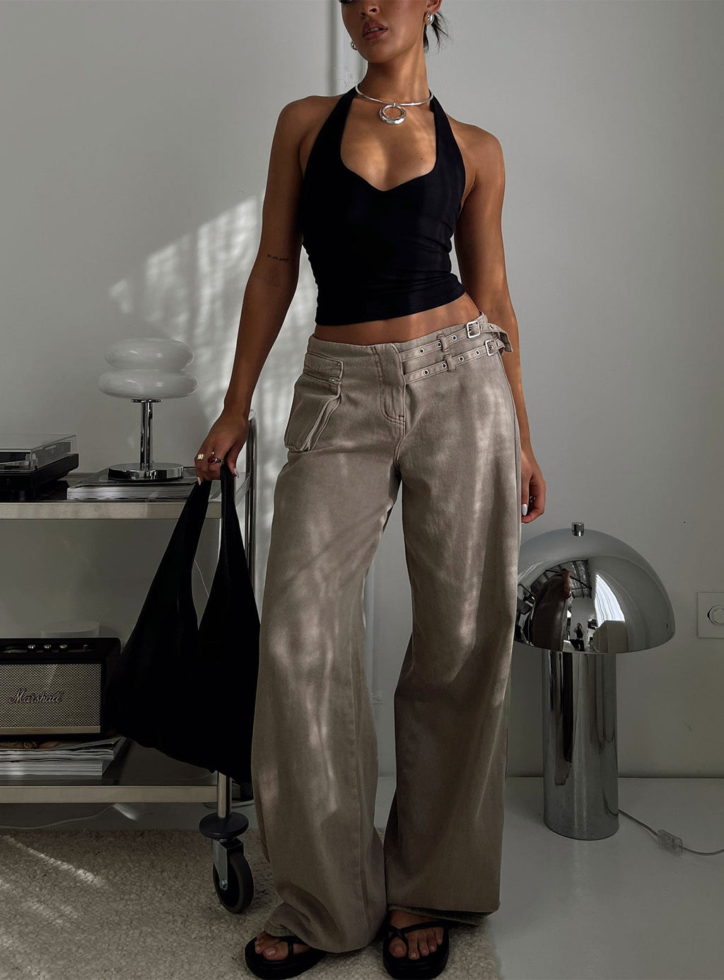Paltrow Cargo Jeans Washed Brown
