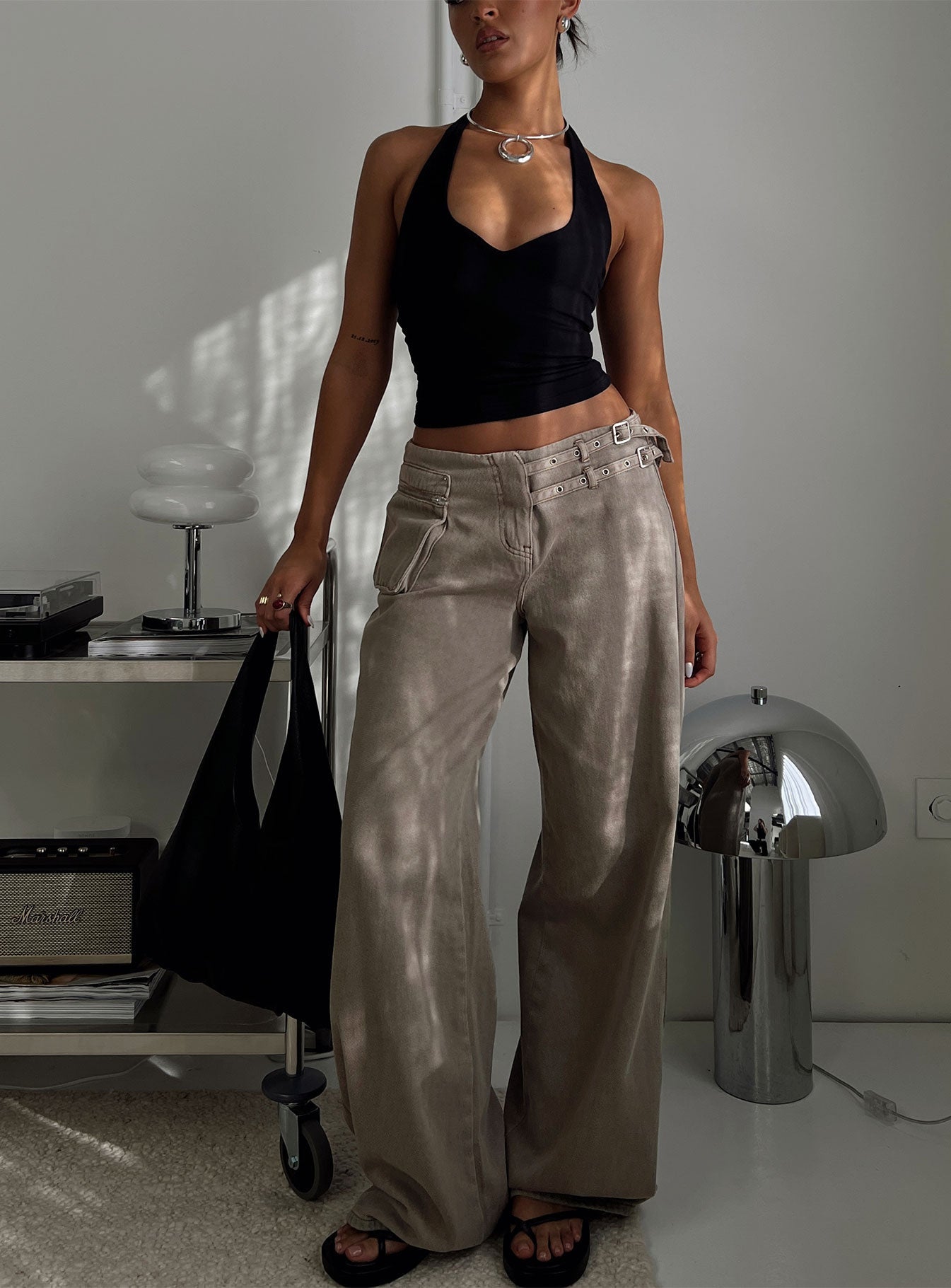 Paltrow Cargo Jeans Washed Brown