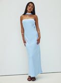 Legacies Strapless Maxi Dress Icy Blue Petite