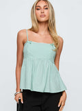 Peace Of Mind Top Green Stripe