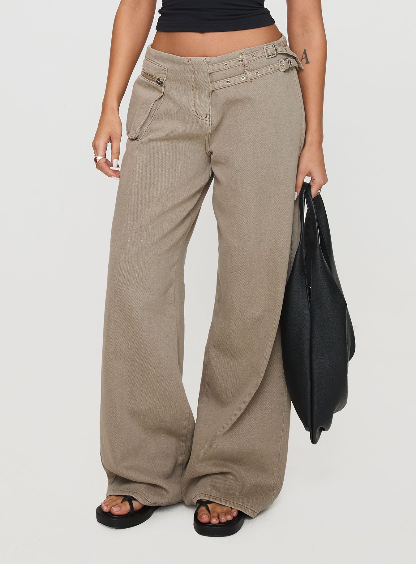 Paltrow Cargo Jeans Washed Brown