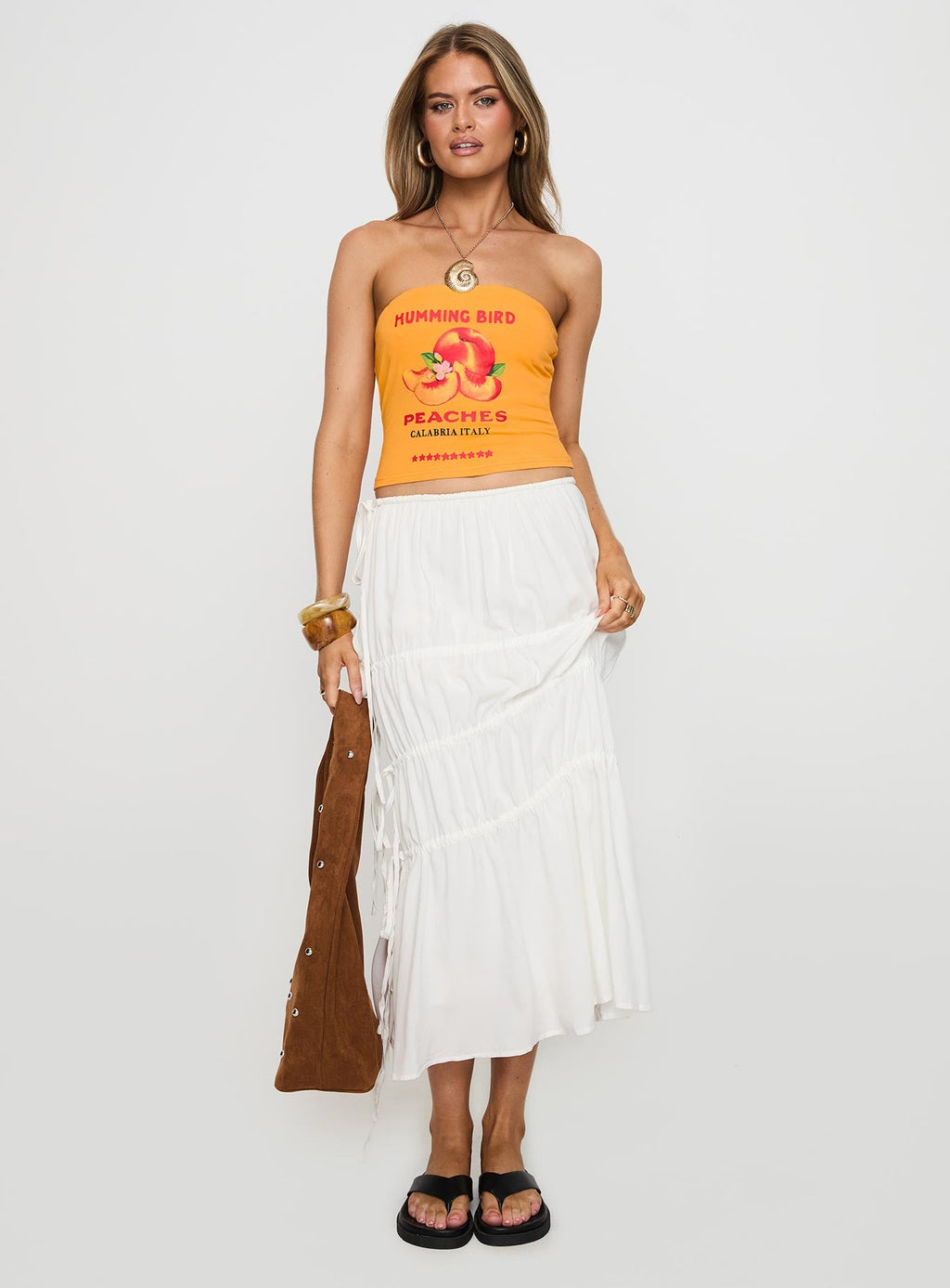 Peaches Tube Top Orange