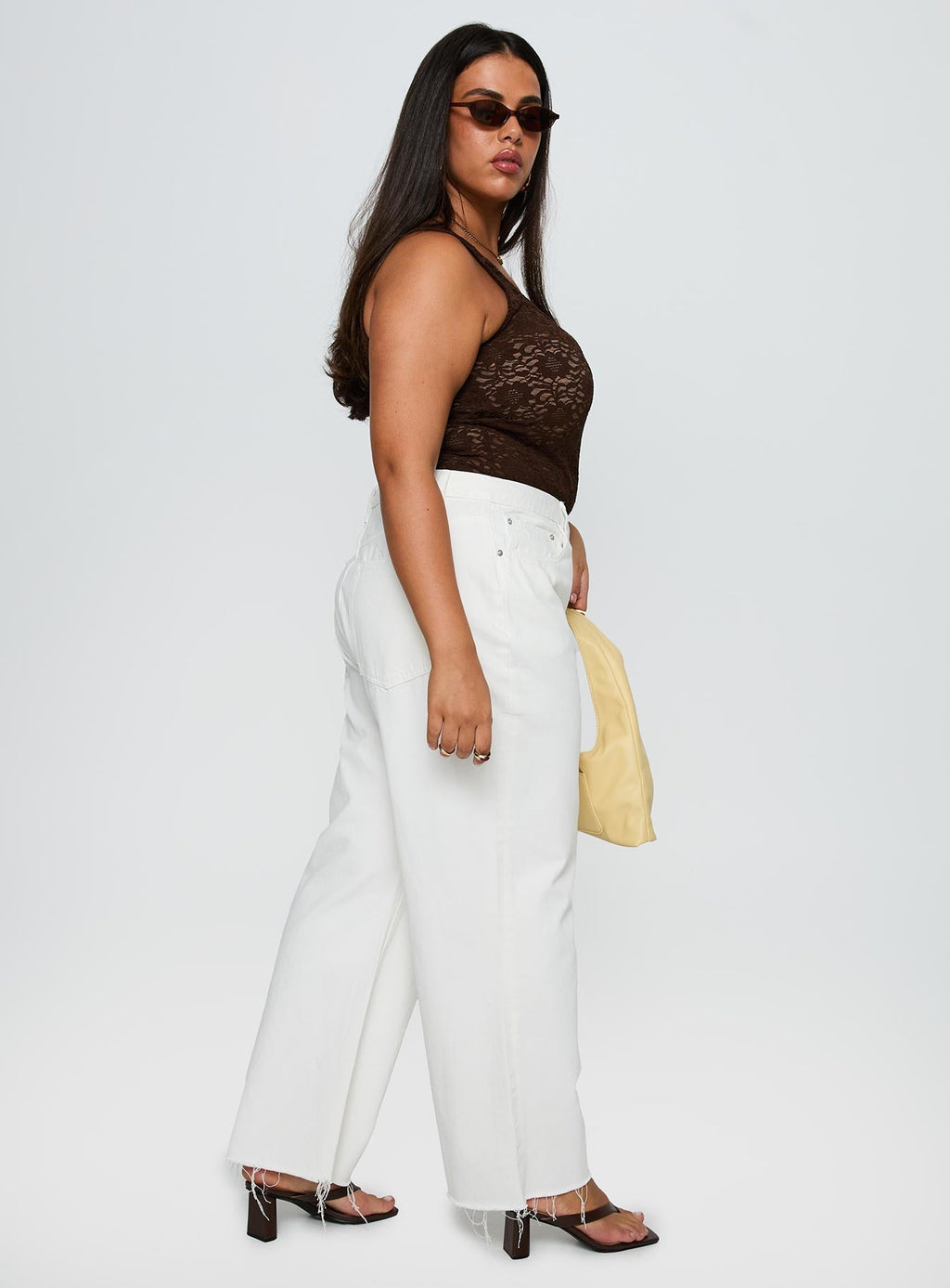 Fawcett Jeans White Curve