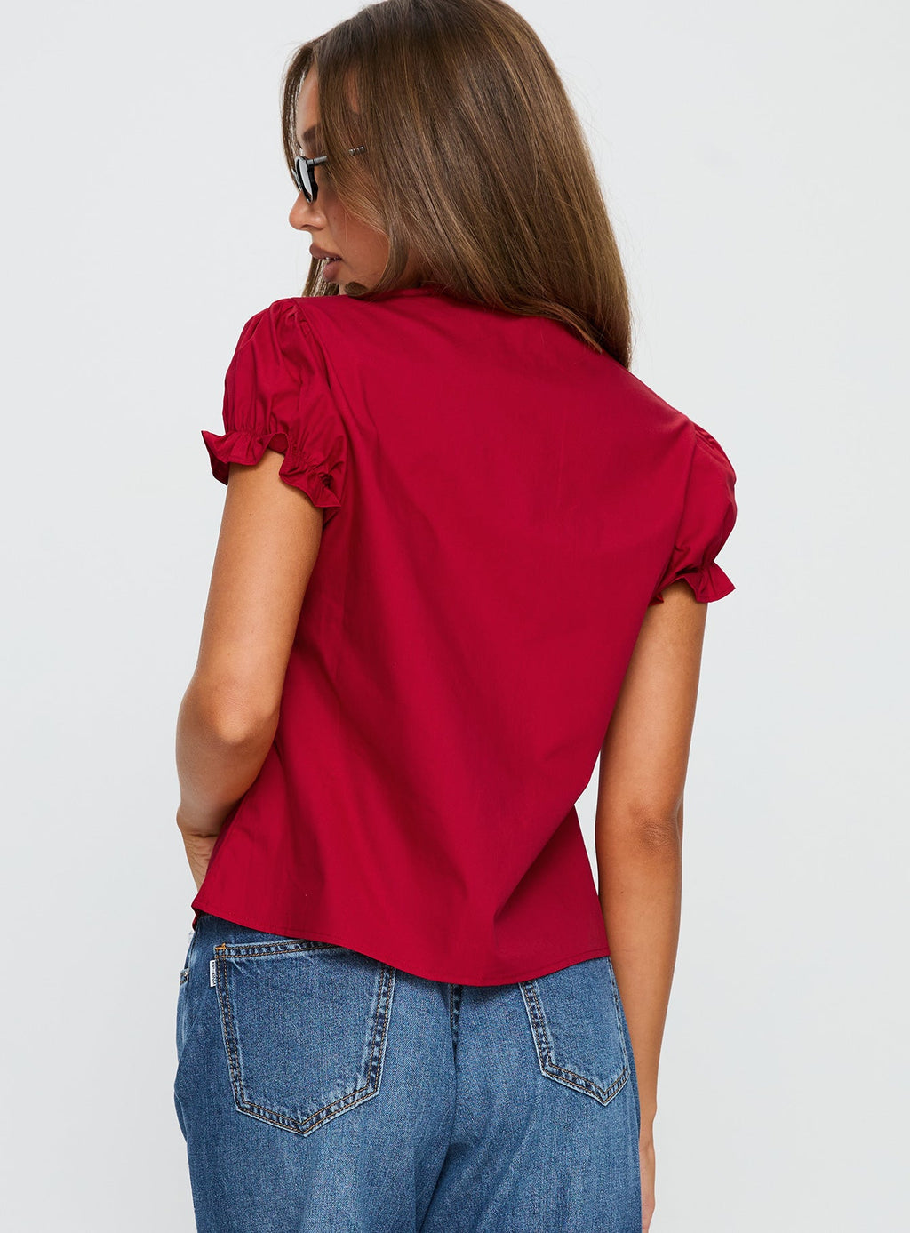 Starstruck Tie Up Top Red
