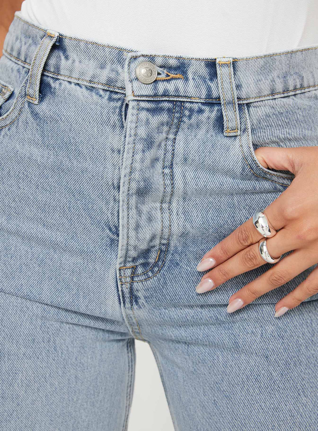 Fawcett Jeans Light Wash Denim Petite