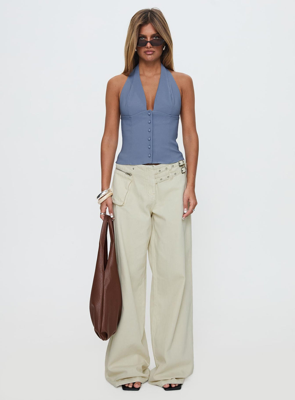 Paltrow Cargo Jeans Cream