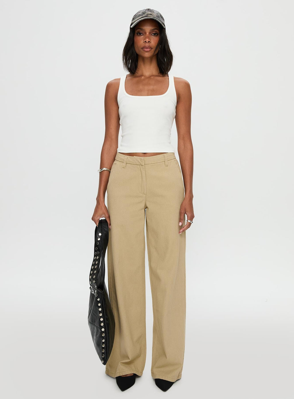 Latitude Wide Leg Pant Beige