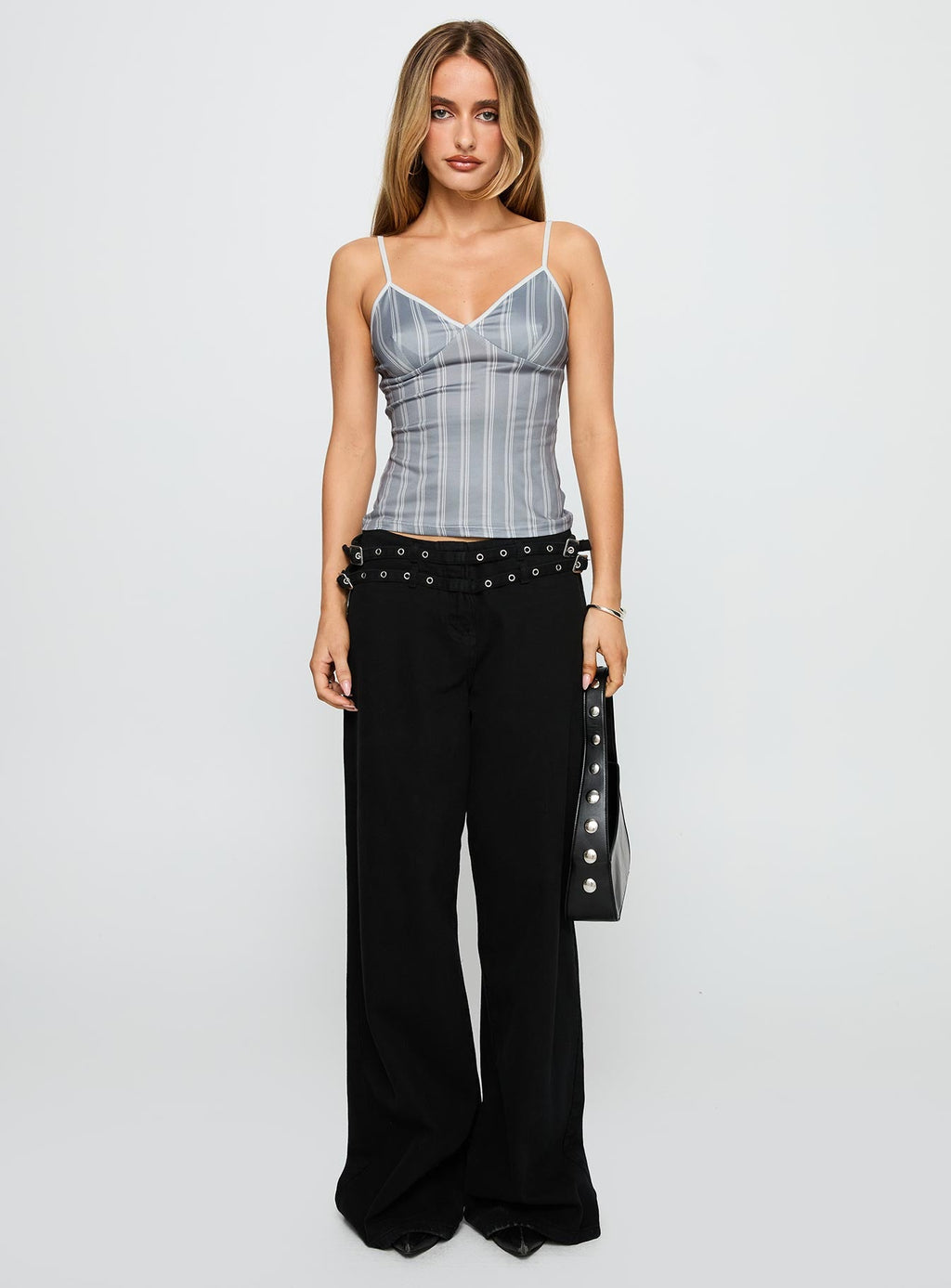 Baccarat Belted Denim Pant Black