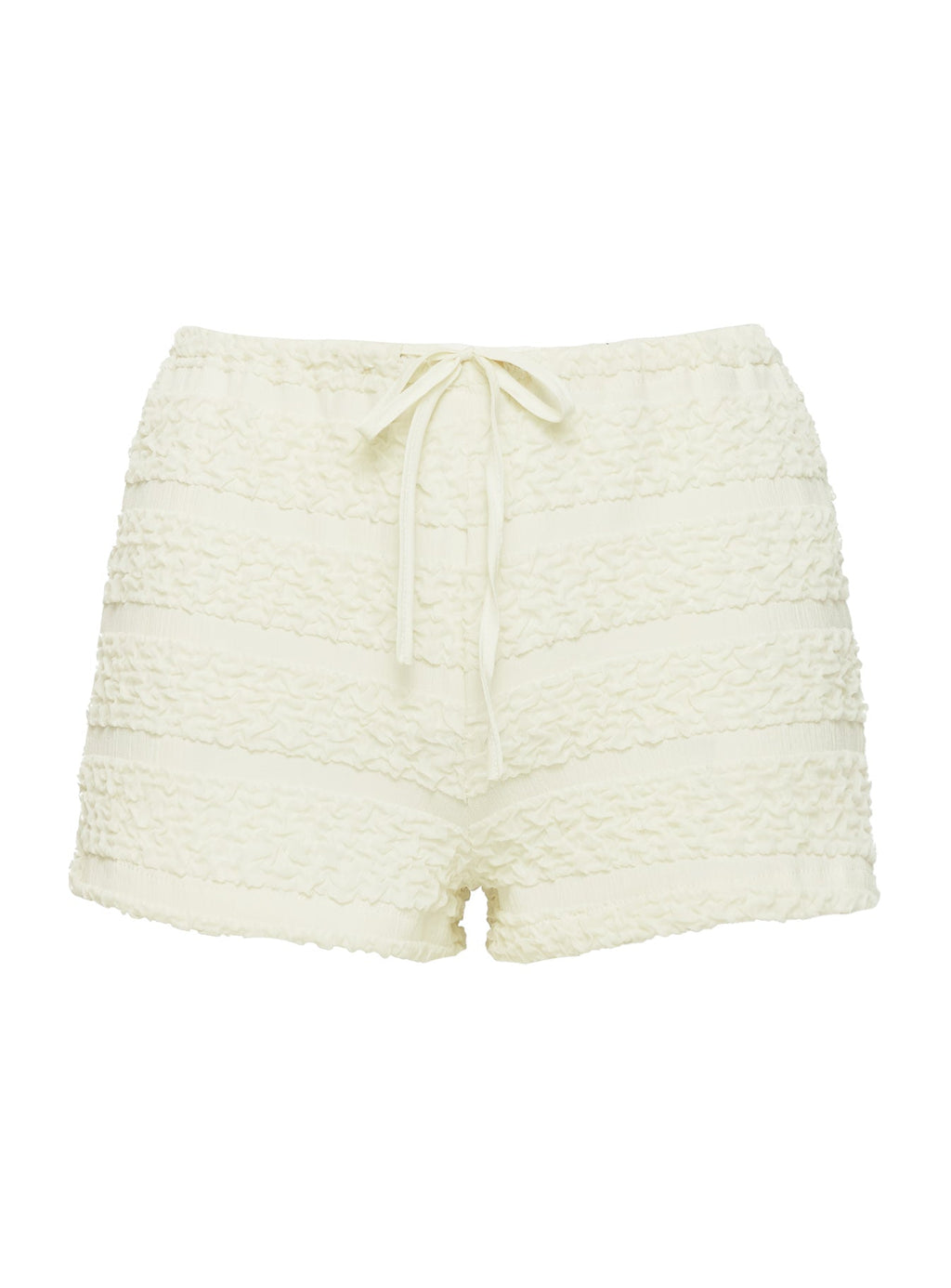 Pinup Broderie Micro Shorts Cream